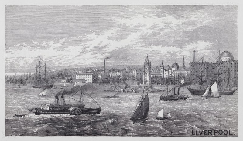 Liverpool (metszet) alkotó: English School