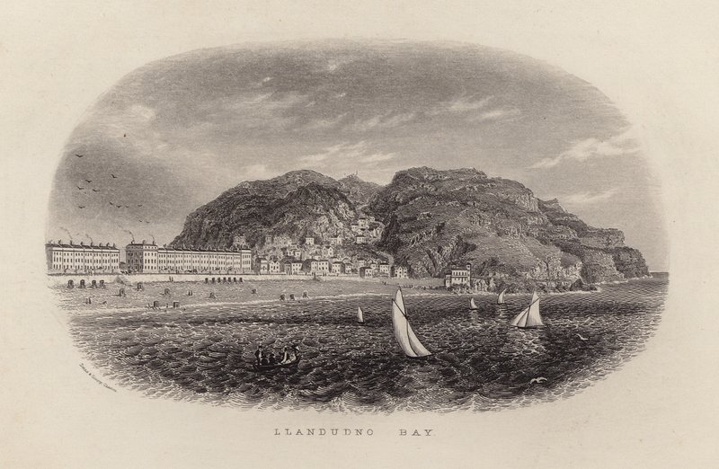 Llandudno Bay (metszet) alkotó: English School
