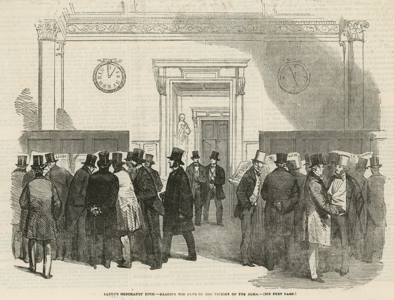 Lloyds Merchants Room - az Alma győzelméről szóló hírek olvasása alkotó: English School