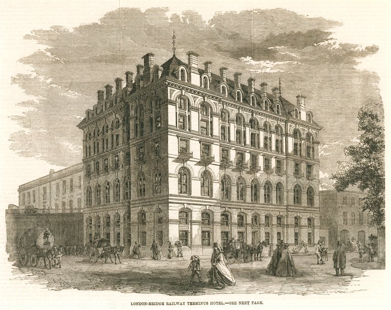 London Bridge Railway Terminus Hotel alkotó: English School