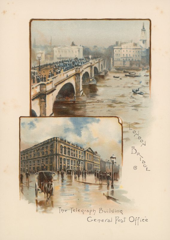 London Bridge, The Telegraph Building, General Post Office alkotó: English School