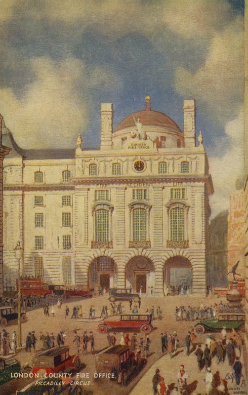 London megyei tűzoltóság, Piccadilly Circus alkotó: English School