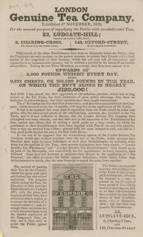 London Genuine Tea Company alkotó: English School