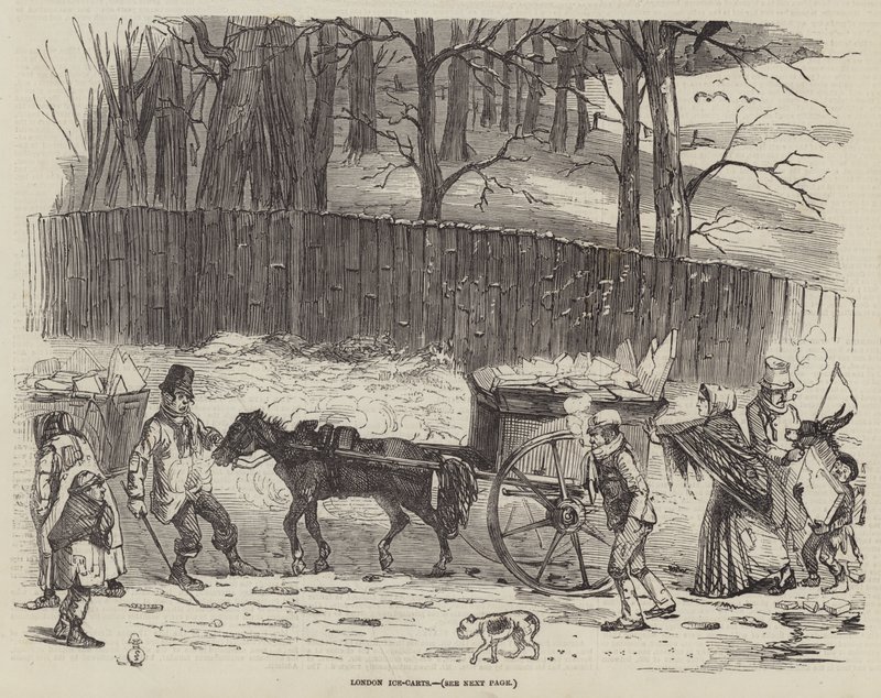 London Ice-Carts (metszet) alkotó: English School
