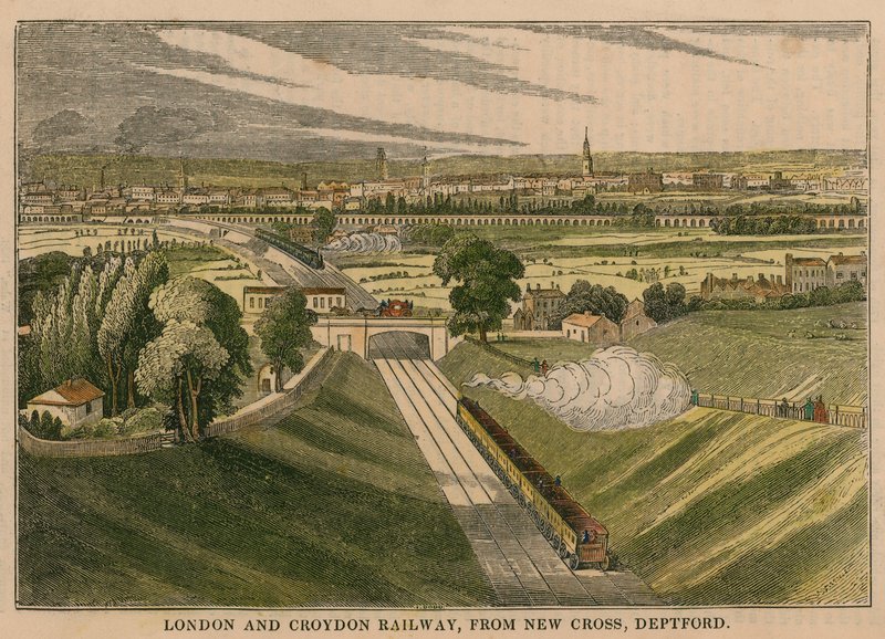 London és Croydon Railway, a New Cross Deptfordból alkotó: English School