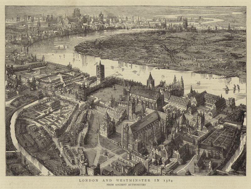 London és Westminster 1584-ben alkotó: English School