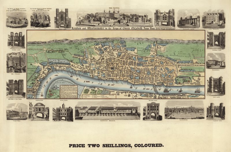 London és Westminster I. Erzsébet királynő uralkodása idején alkotó: English School