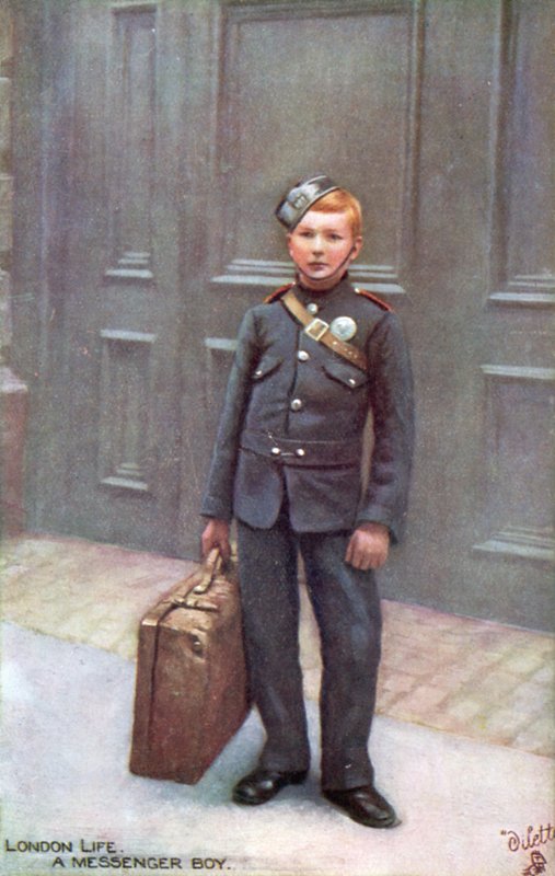 London messenger boy (színes litho) alkotó: English School