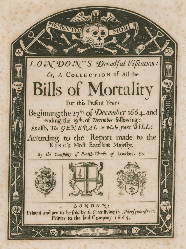 Londons Dreadful Visitation; vagy: A halandósági számlák gyűjteménye alkotó: English School