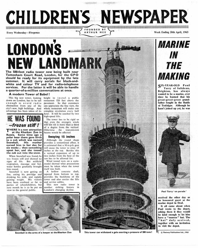 London új mérföldköve: The Post Office Tower, a „The Children