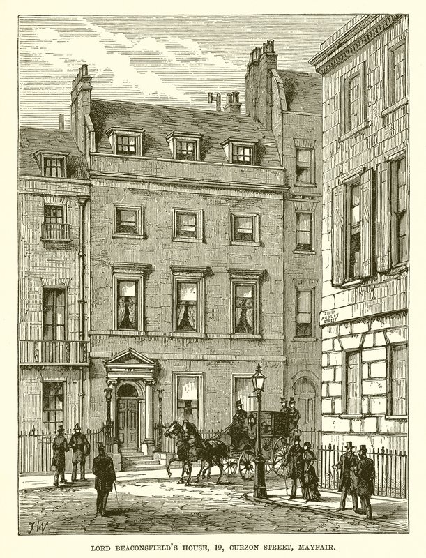 Lord Beaconsfields House, 19, Curzon Street, Mayfair alkotó: English School