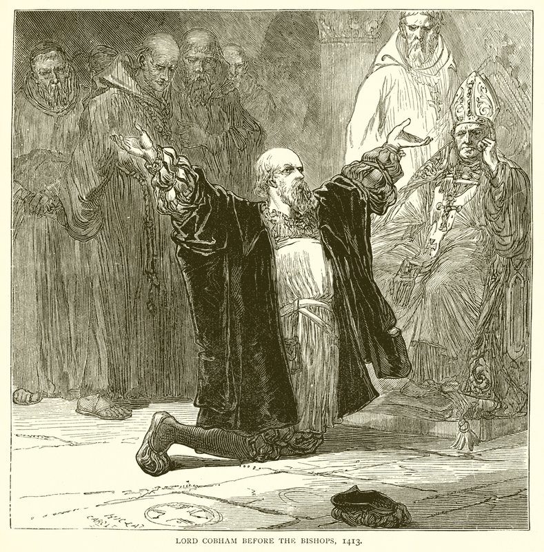 Lord Cobham a püspökök előtt, 1413 alkotó: English School