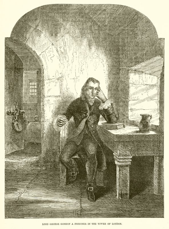Lord George Gordon fogoly a londoni Towerben alkotó: English School