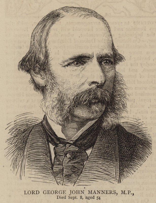 Lord George John Manners képviselő (metszet) alkotó: English School