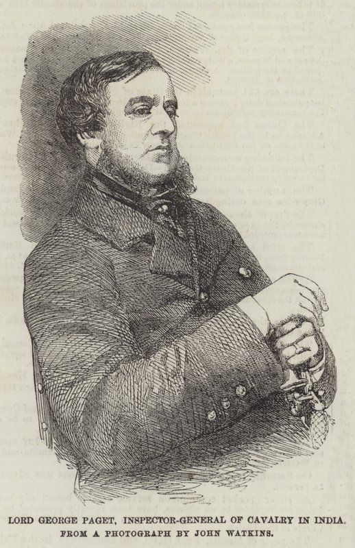 Lord George Paget, az indiai lovasság főfelügyelője (metszet) alkotó: English School