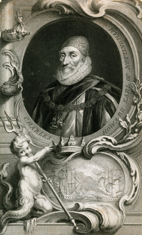 Lord Howard of Effingham, a flotta armada tengernagya alkotó: English School