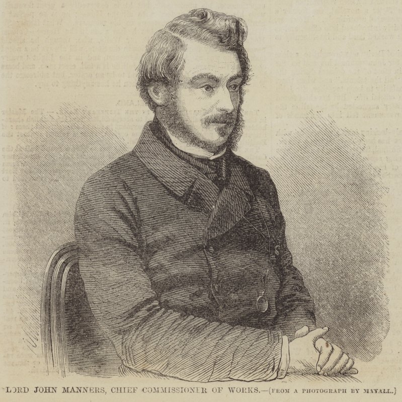 Lord John Manners, munkaügyi főbiztos (metszet) alkotó: English School