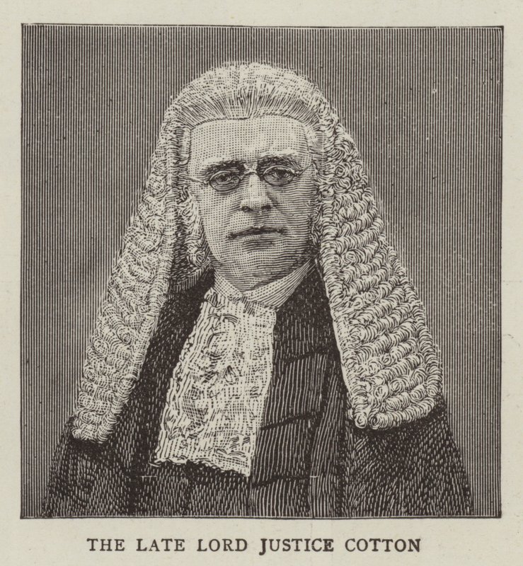 Lord Justice Cotton (metszet) alkotó: English School