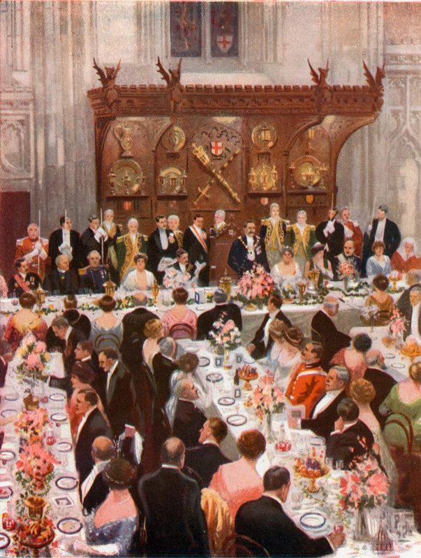 Lord Mayors bankett a Guildhallban alkotó: English School