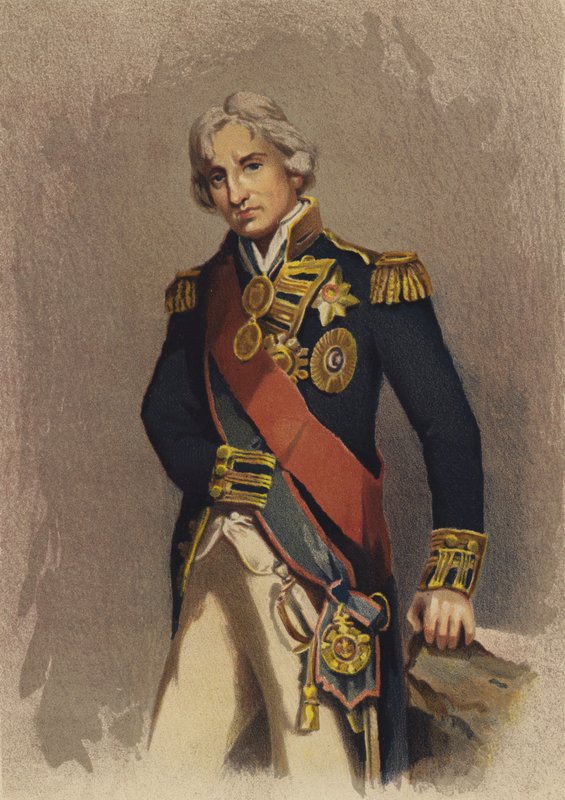 Lord Nelson (színes litográfia) alkotó: English School