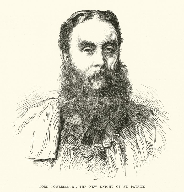 Lord Powerscourt, Szent Patrik új lovagja (metszet) alkotó: English School