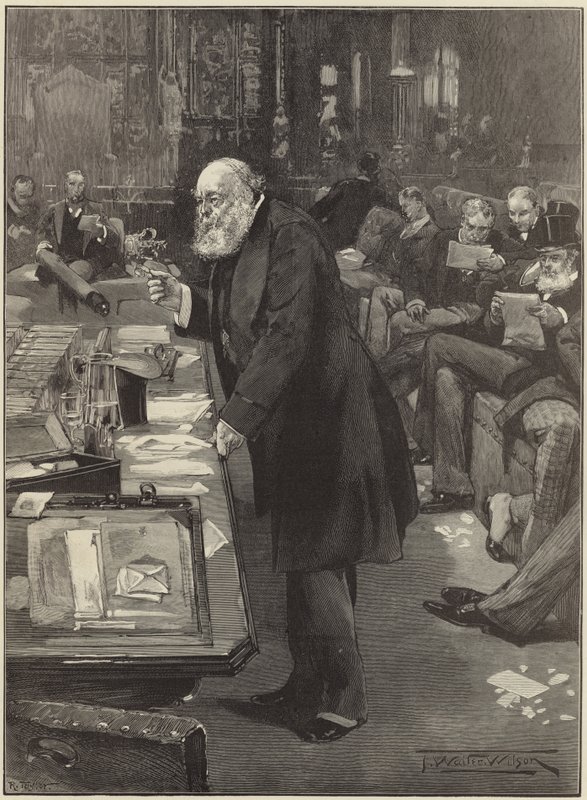 Lord Salisbury a plébániatanácsról szóló törvényjavaslatról a Lordok Házában alkotó: English School