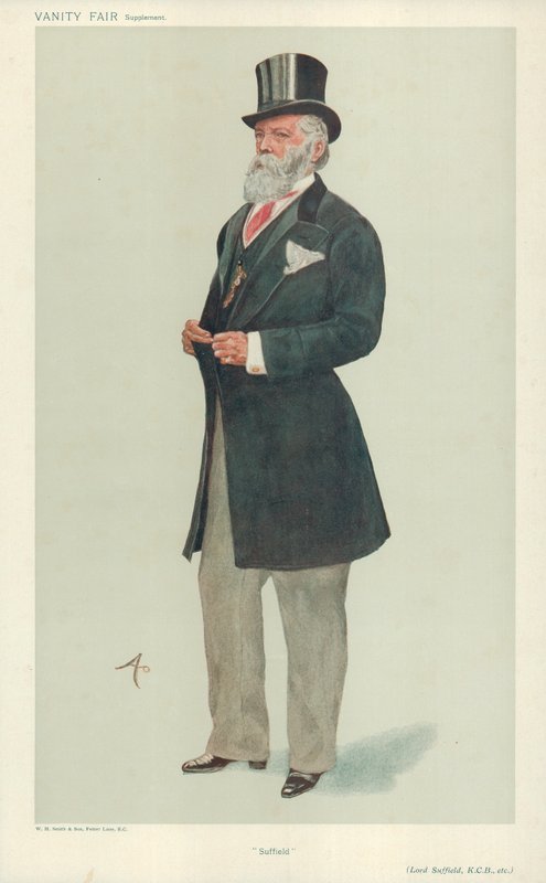 Lord Suffield, Suffield, 1907. július 17., Vanity Fair rajzfilm alkotó: English School