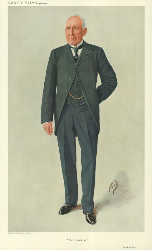 Lord Welby, The Treasury, 1910. március 10., Vanity Fair rajzfilm alkotó: English School