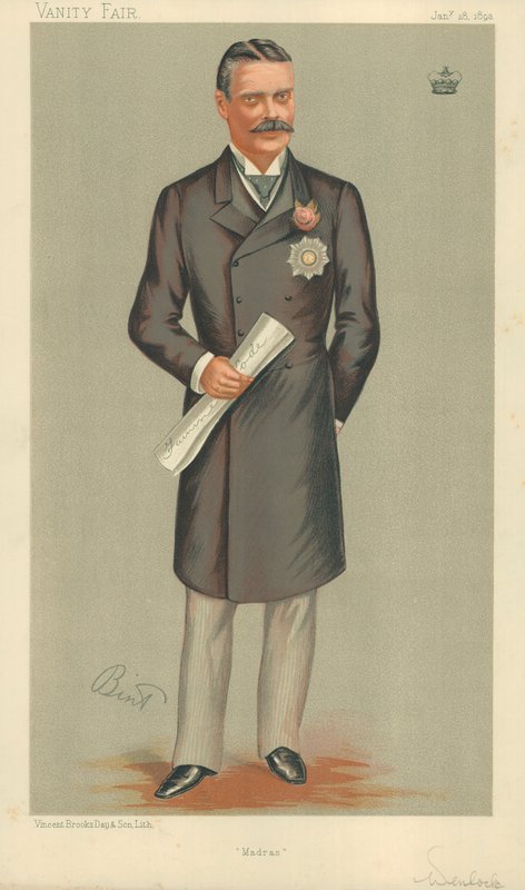 Lord Wenlock, Madras, 1893. január 28., Vanity Fair rajzfilm alkotó: English School