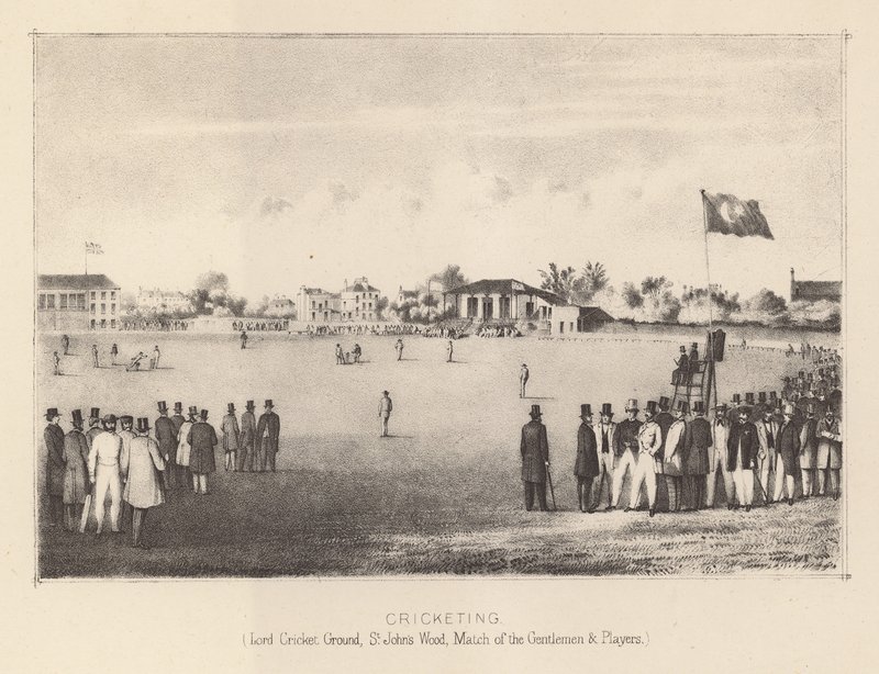 Lords Cricket Ground, S Johns Wood, Match of the Gentlemen and Players alkotó: English School
