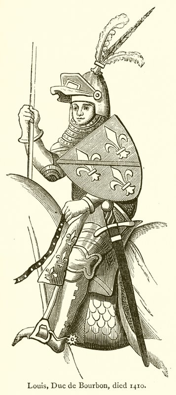 Lajos, Bourbon hercege 1410-ben halt meg alkotó: English School