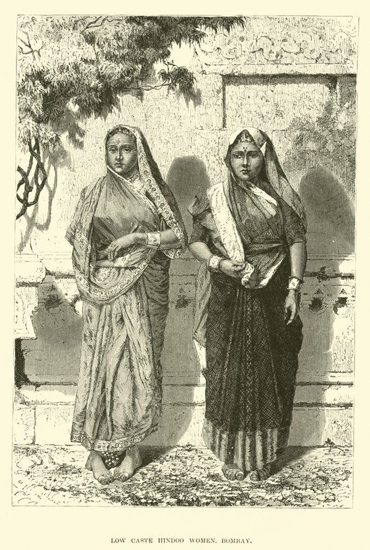 Alacsony kasztú hindu nők, Bombay alkotó: English School