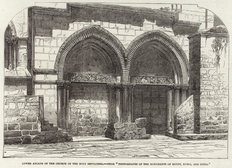 A Szent Sír-templom alsó árkádja alkotó: English School