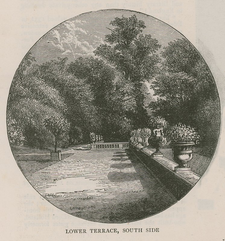 Alsó terasz, déli oldal, Holland House alkotó: English School