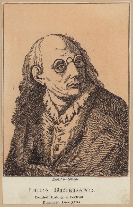 Luca Giordano olasz festő és nyomdász (rézkarc) alkotó: English School