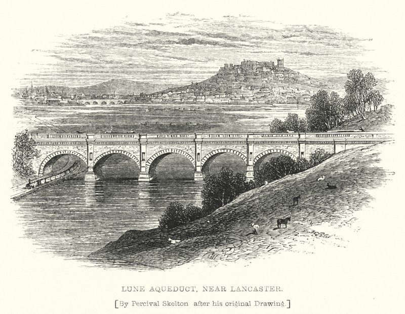 Lune vízvezeték, Lancaster közelében (metszet) alkotó: English School