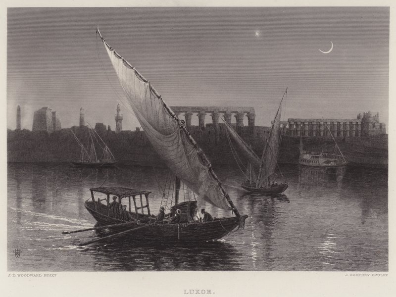 Luxor (metszet) alkotó: English School