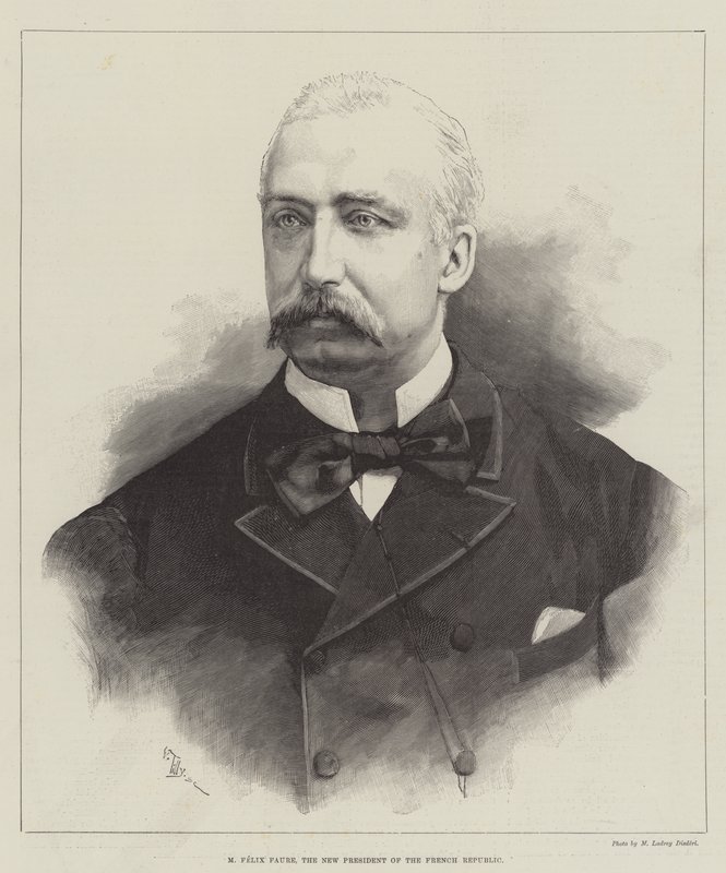 M Felix Faure, a Francia Köztársaság új elnöke (metszet) alkotó: English School
