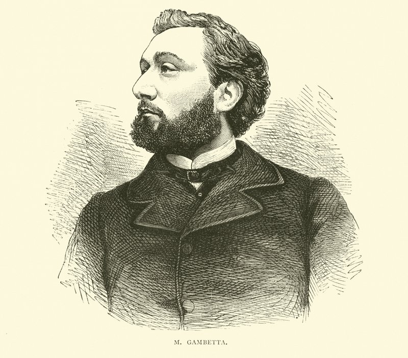 M Gambetta, 1870. szeptember alkotó: English School