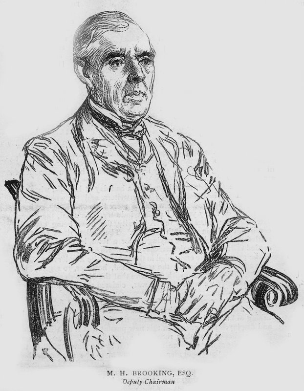 M H Brooking, a Lloyds elnökhelyettese alkotó: English School