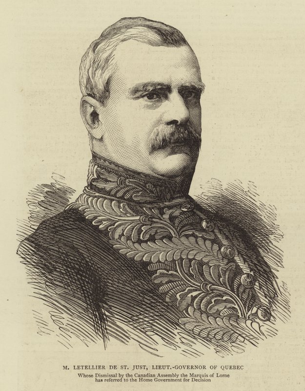 M Letellier de St Just, Quebec kormányzóhelyettese (metszet) alkotó: English School