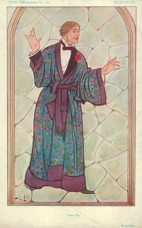 M Lou-Tellegen, Dorian Gray, 1913. szeptember 10., Vanity Fair rajzfilm alkotó: English School