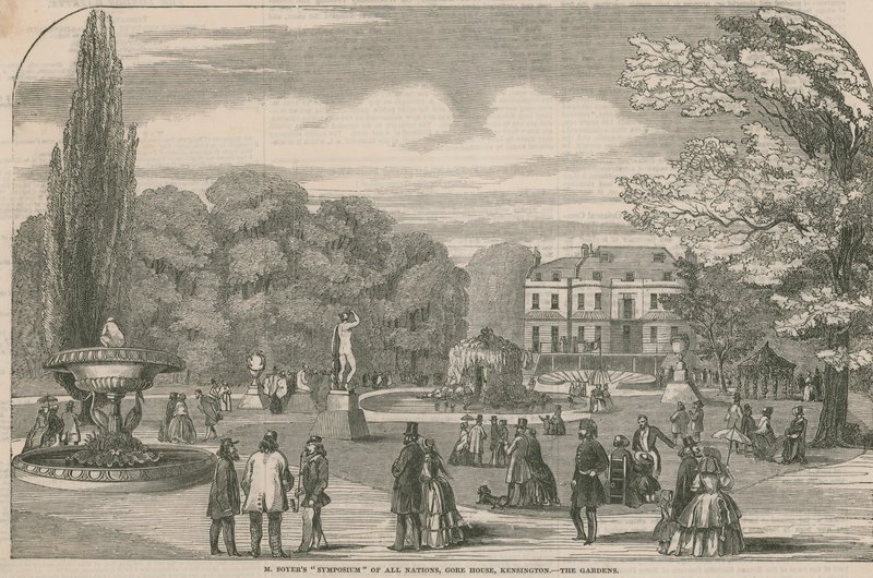 M Soyers Szimpózium minden nemzetről, Gore House, Kensington – a kertek alkotó: English School