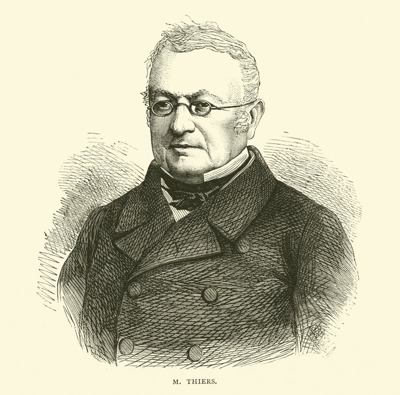 M Thiers, 1870. szeptember alkotó: English School