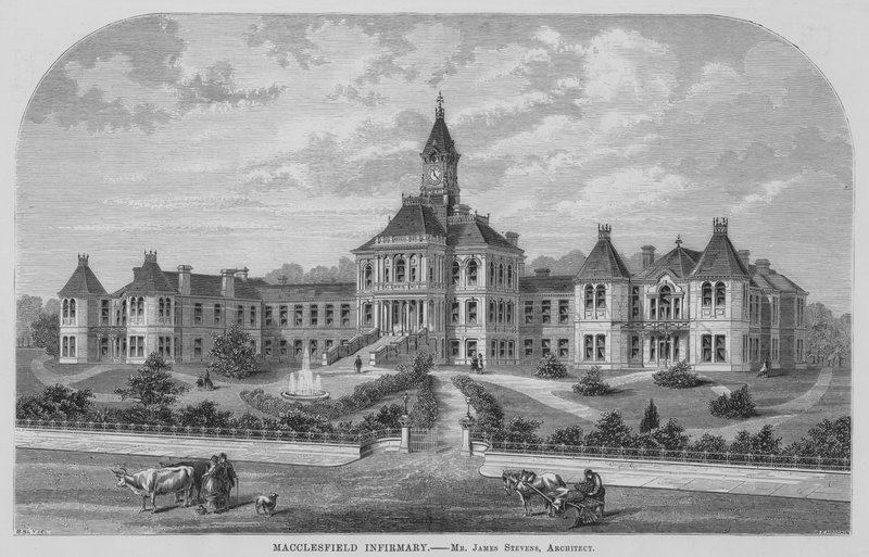 Macclesfield Infirmary (metszet) alkotó: English School