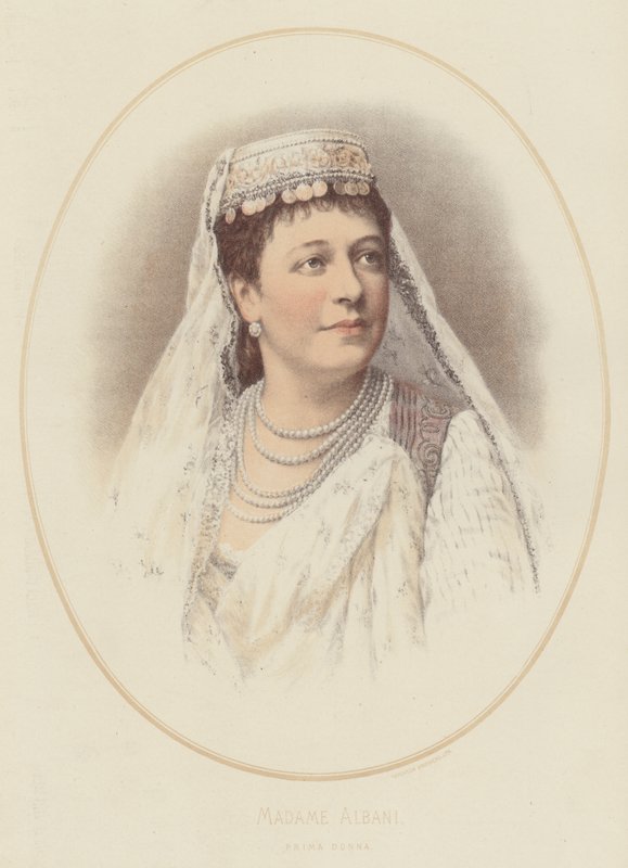 Madame Albani, Prima Donna (színes litho) alkotó: English School