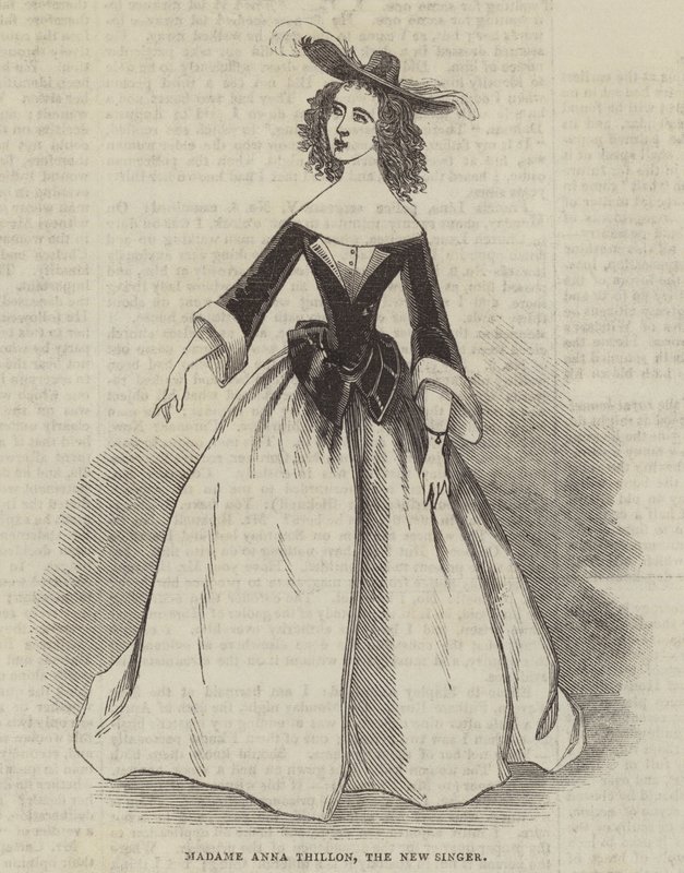 Madame Anna Thillon, az új énekesnő alkotó: English School