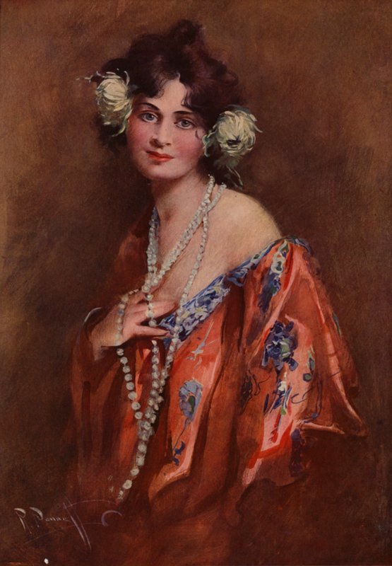 Madame krizantém (színes litó) alkotó: English School