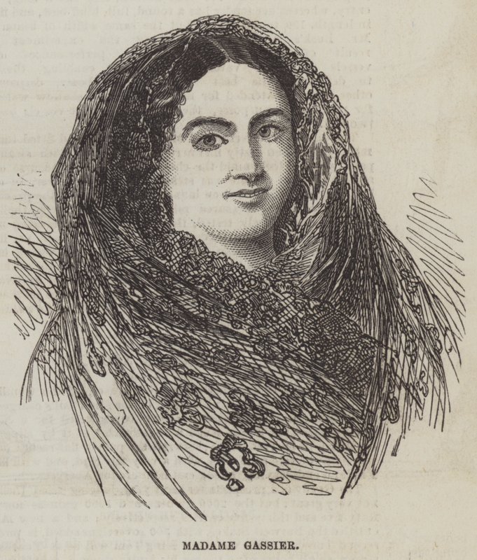 Madame Gassier (metszet) alkotó: English School