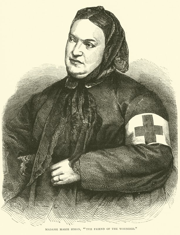 Madame Marie Simon, A sebesültek barátja, 1871. január alkotó: English School